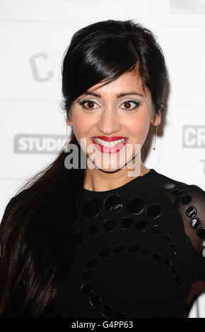 British Independent Film Awards - London. Manjinder Virk kommt bei den Moet British Independent Film Awards auf dem Old Billingsgate Market in London an. Stockfoto