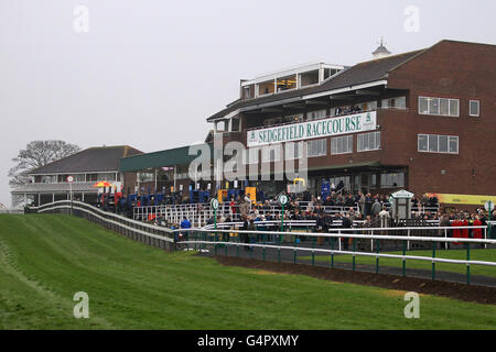 Racing - John Smith Raceday - Sedgefield Rennbahn Stockfoto