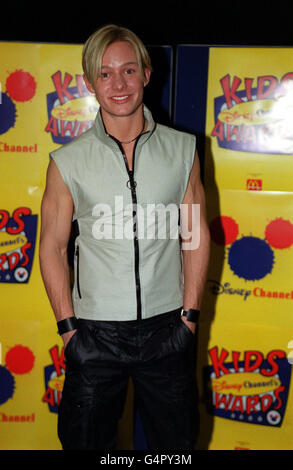 Der ehemalige Coronation Street Schauspieler Adam Rickitt bei den Disney Channel Kids Awards in der London Arena. Stockfoto