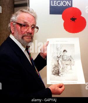 Royal British Legion/Trinkgeld Stockfoto