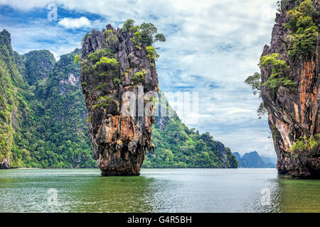 James Bond Insel in Thailand Stockfoto