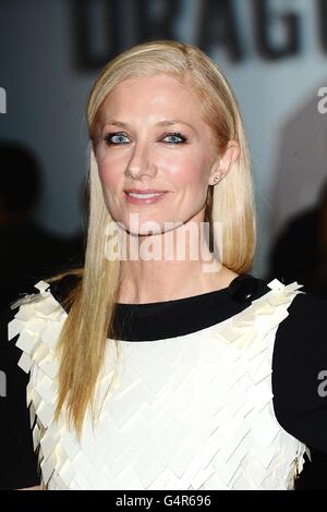 Joely Richardson kommt zur Weltpremiere von The Girl with the Dragon Tattoo, in Odeon, Leicester Square, London. Stockfoto