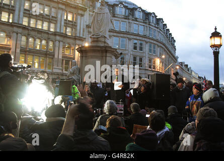 Londoner Börse Protest zu besetzen Stockfoto