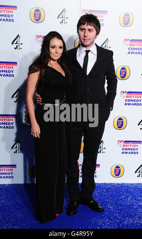 James Buckley kommt bei den British Comedy Awards in den Fountain Studios in London an. Stockfoto