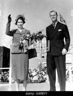 Royalty - Prinzessin Elizabeth Tour durch Kanada - Windsor, Ontario, Kanada Stockfoto