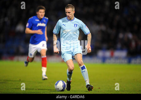 Fußball - npower Football League Championship - Portsmouth gegen Coventry City - Fratton Park. Carl Baker, Coventry City Stockfoto