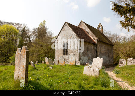 St.-Marien Kirche, kleine Landkirche, Chithurst, Hampshire, England, Vereinigtes Königreich, Europa Stockfoto