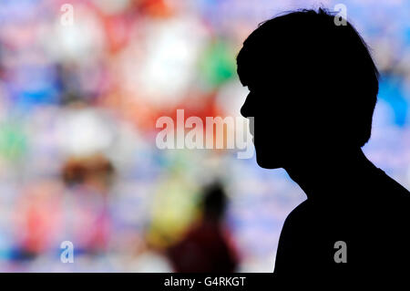 Joachim Loew, Bundestrainer, Kontur, Warm-up-Spiel für die UEFA Fußball-Europameisterschaft 2012 Stockfoto