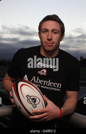 Murrayfield Rugby-Union - Edinburgh Rugby Team Ankündigung- Stockfoto