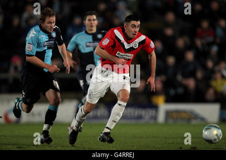 Fußball - Npower Football League One - Wycombe Wanderers V Huddersfield Town - Adams Park Stockfoto