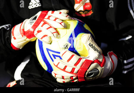 Fußball - FA Cup - Dritte Runde - Swindon Town / Wigan Athletic - The County Ground. Der FA Cup Ball während des FA Cup, Spiel der dritten Runde auf dem County Ground, Swindon. Stockfoto