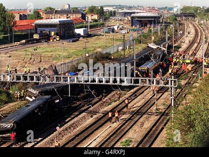 Schiene/Unfallstelle 5 Stockfoto