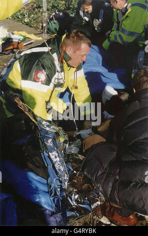 Schiene Unfall Ambulanz 4 Stockfoto