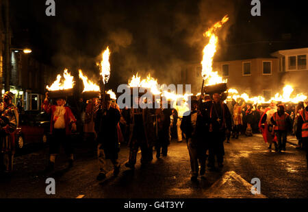 Silvesterfeiern Stockfoto