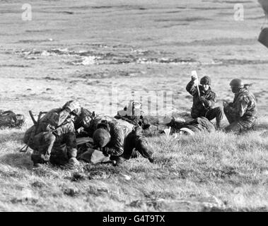 Krieg & Konflikt - Falkland-Krieg - Mount Longdon Stockfoto