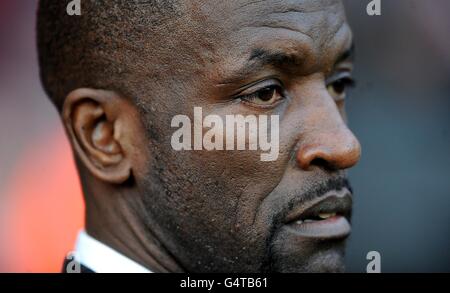 Fußball - npower Football League One - Charlton Athletic gegen Brentford - The Valley. Charlton Athletic Manager Chris Powell Stockfoto