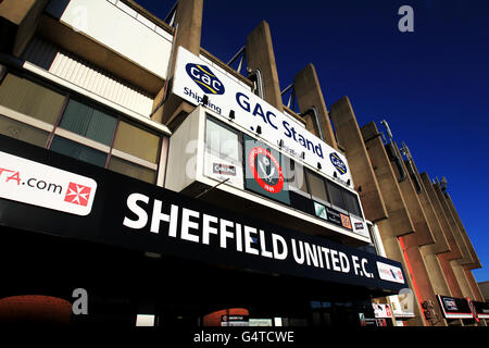 Soccer - npower Football League One - Sheffield United / Notts County - Bramall Lane. Eine allgemeine Ansicht der Bramall Lane, der Heimat von Sheffield United Stockfoto