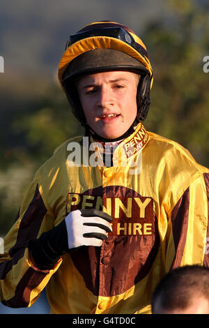 Pferderennen - The Showcase - Cheltenham Racecourse. Harry Derham, Jockey Stockfoto