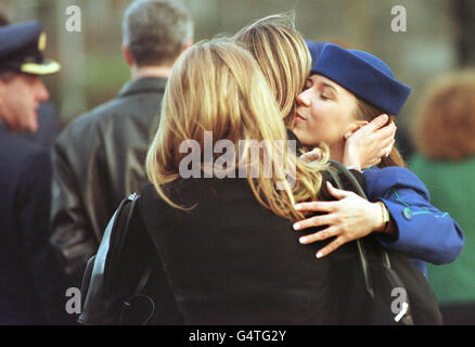 Crash-Memorial / Glasgow Stockfoto