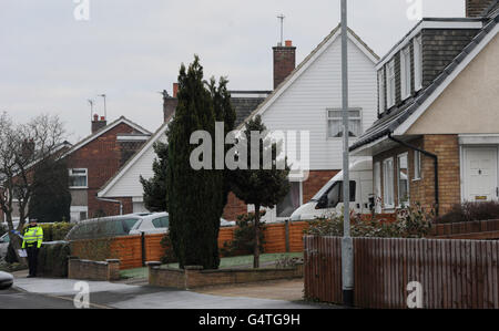 Körper in Garforth gefunden Stockfoto