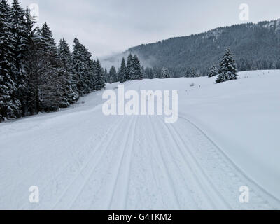 Skigebiet in der Nähe von Reit-Im-Winkl Stockfoto