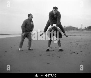 Boxen - Brian Curvis - Swansea Beach Stockfoto