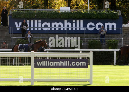 Pferderennen - United House Group Day - Ascot Racecourse. Allgemeine Ansicht von William Hill, der im Paradering unterschrieb Stockfoto