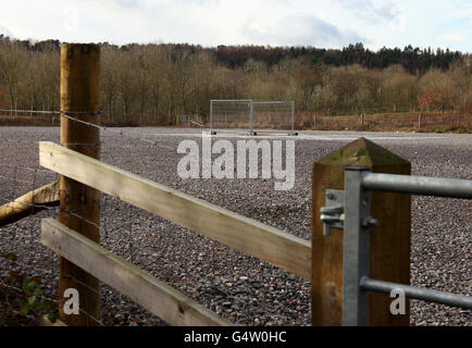 Fracking in Balcombe Stockfoto