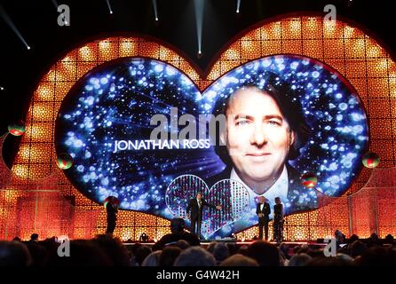 National Television Awards 2012 - Show - London. Jonathan Ross auf der Bühne während der NTA Awards 2012 im O2, Greenwich, London Stockfoto