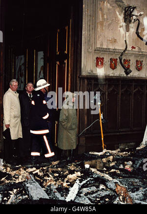 Katastrophen und Unfälle - Windsor Castle Fire - Windsor Stockfoto