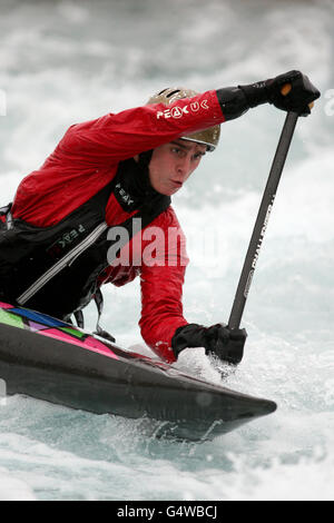 Olympia - Team GB Trainingseinheit Kanu - Lee Valley White Water Centre Stockfoto