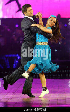 Chelsee Healey und Pasha Kovalev treten heute bei der Generalprobe zur Eröffnung der „Strictly Come Dancing Live Tour“ im NIA, Birmingham, auf. Stockfoto