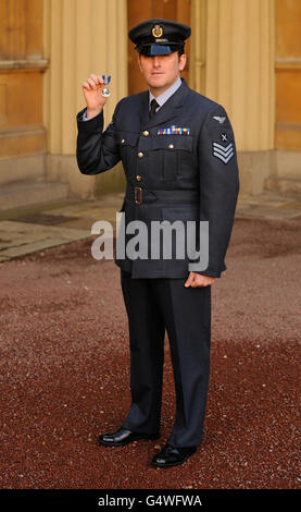 Investitur am Buckingham Palace Stockfoto