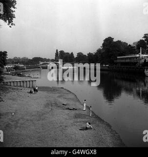 Dürre 1976 Themse Stockfoto