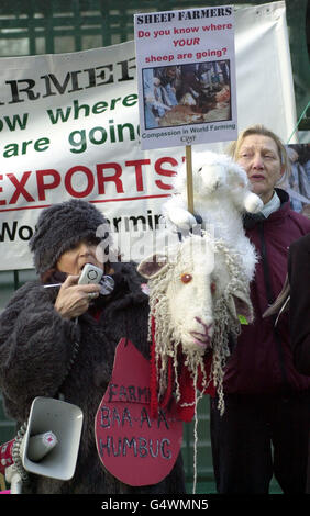 Landwirtschaft-protest Stockfoto