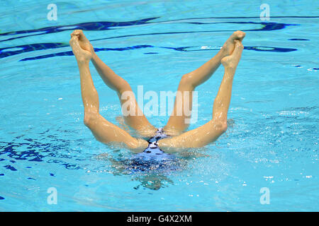 Schwimmen - Synchronschwimmen Olympic Qualifying - Tag eins - Olympic Aquatics Centre Stockfoto