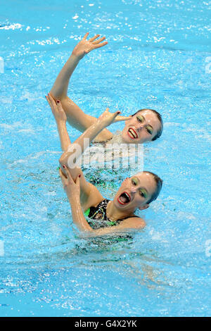 Schwimmen - Synchronschwimmen Olympic Qualifying - Tag eins - Olympic Aquatics Centre Stockfoto