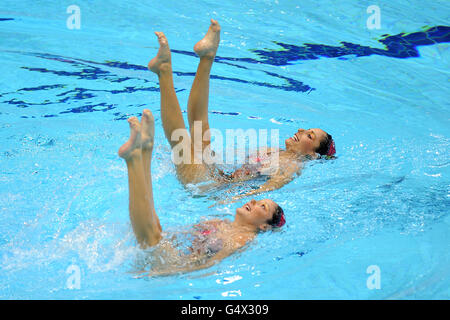 Schwimmen - Synchronschwimmen Olympic Qualifying - Tag eins - Olympic Aquatics Centre Stockfoto