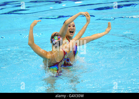 Schwimmen - Synchronschwimmen Olympic Qualifying - Tag eins - Olympic Aquatics Centre Stockfoto