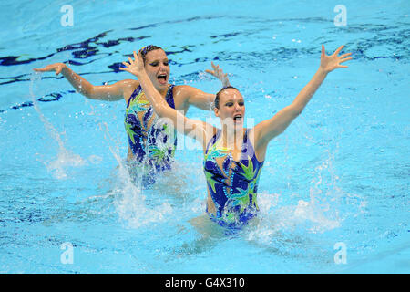 Schwimmen - Synchronschwimmen Olympic Qualifying - Tag eins - Olympic Aquatics Centre Stockfoto