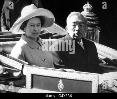 König - Kaiser Hirohito Staatsbesuch in Großbritannien - London Stockfoto