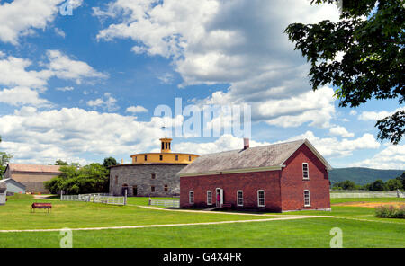 Wirtschaftsgebäude im Hancock Shaker Village, Massachusetts Stockfoto