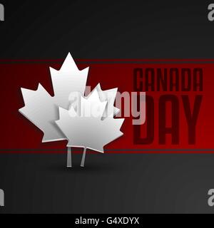 Happy Canada Day Karte im Vektorformat Stock Vektor