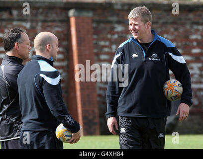 Rugby Union - Glasgow Warriors Training Session - Scotstoun Stadium. Glasgows Shade Munro während einer Trainingseinheit im Scotstoun Stadium, Glasgow. Stockfoto