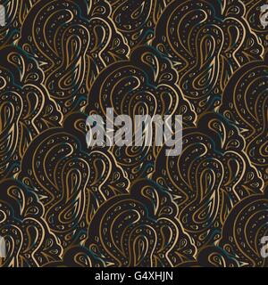 Hand gezeichnet nahtlose Muster. Stock Vektor