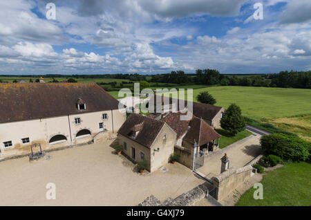 Vignes, Château DE CHAREIL-CINTRAT dans le Bourbonnais, Allier, Frankreich, europa Stockfoto