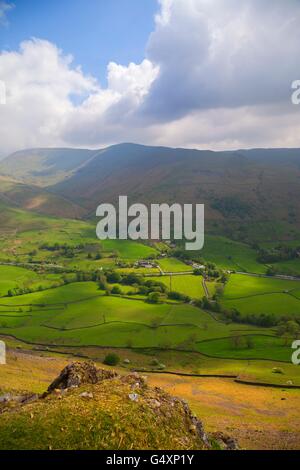 Blick vom Helm Crag, Lake District, Cumbria, England Stockfoto