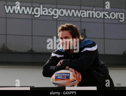 Rugby-Union - Glasgow Krieger Pressekonferenz - Scotstoun Stadion Stockfoto