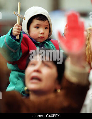 Pinochet Protest High Court Stockfoto