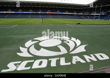 Rugby Union - RBS 6 Nations Championship 2012 - Schottland gegen England - Murrayfield. Allgemeine Ansicht von Murrayfield Stockfoto